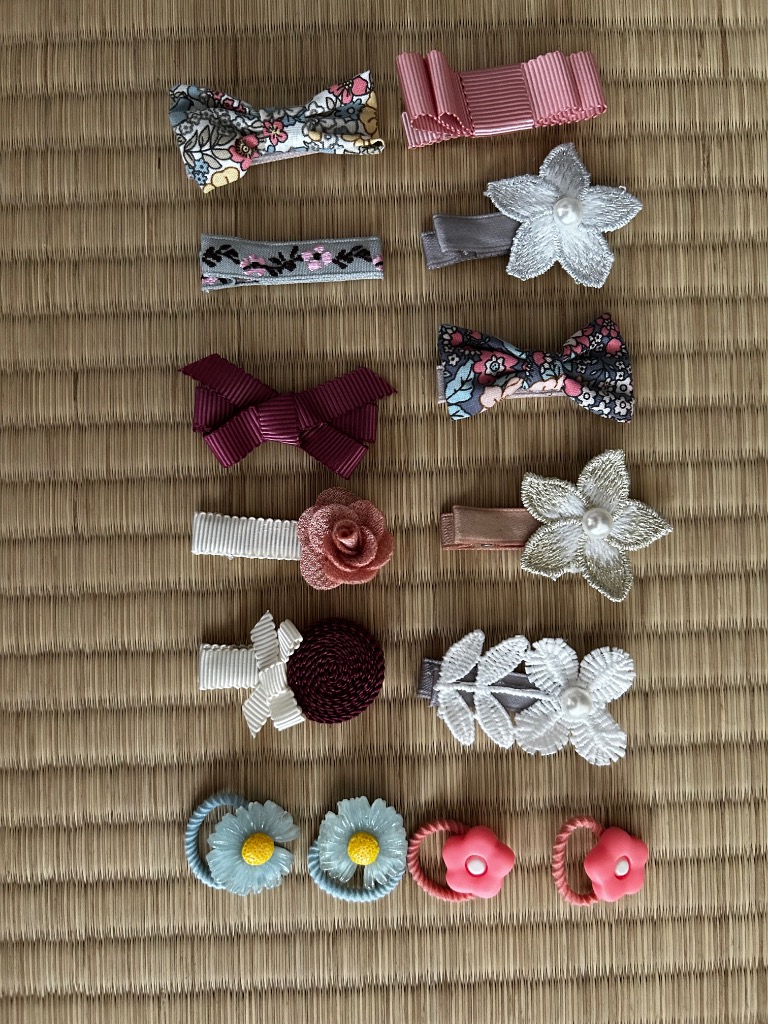 ヘアクリップ ベビー ヘアアクセサリー 赤ちゃん ヘアゴム セット
