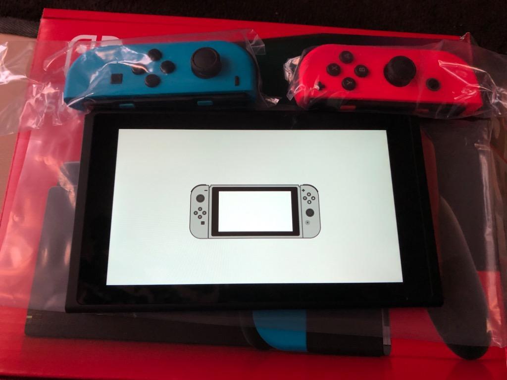 Nintendo Switch Joy-Con(L) ネオンブルー/(R) ネオンレッド 【新 