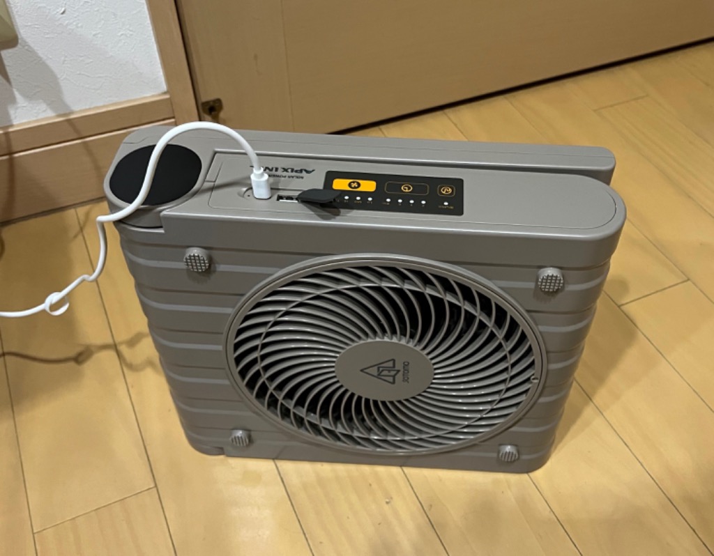 APIXソーラーパワーファン　SOTOMO APF-560 グレイッシュカラー Amazon | APF-560 ソーラーパワーファン SOTOMO グレイッシュ
