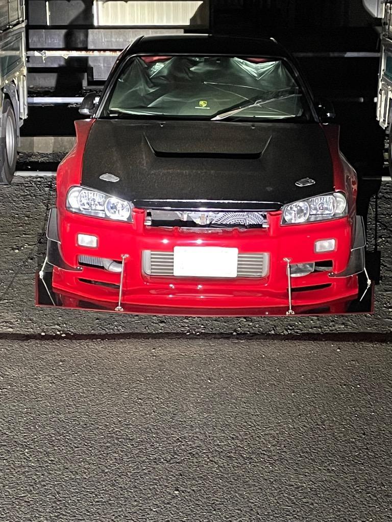 ユーラス　R34 前期　フロントバンパー　リップスポイラー　4ドア2ドア共用 ユーラス URAS スカイライン ER34 前期 スポーツフロントリップ