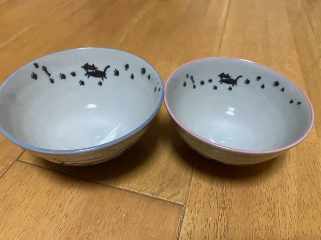 茶碗 青色 黒猫/ 足跡ネコ 大平 /業務用 家庭用 Rice bowl :358-505-791:美濃のちゃわん屋さん 古林恩羅院 - 通販 -  Yahoo!ショッピング