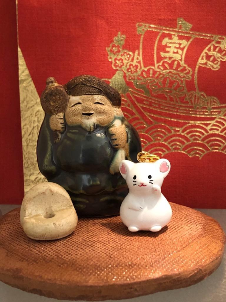 陶器 置物 お香立て/ 七福神 香皿 大黒天 /縁起 開運 プレゼント