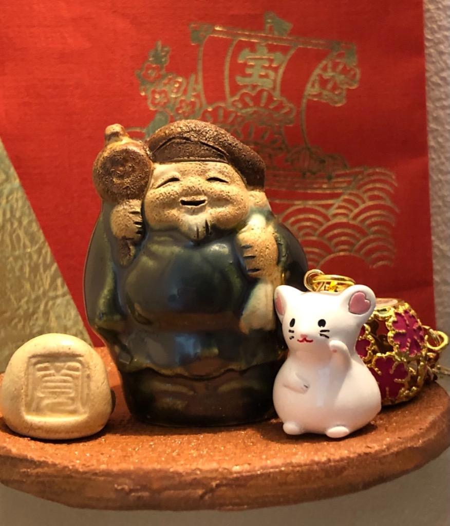 大黒様　七福神　置物　置き物　オブジェ　ビンテージ　レトロ　アンティーク　陶器 陶器 置物 お香立て/ 七福神 香皿 大黒天 /縁起 開運 プレゼント