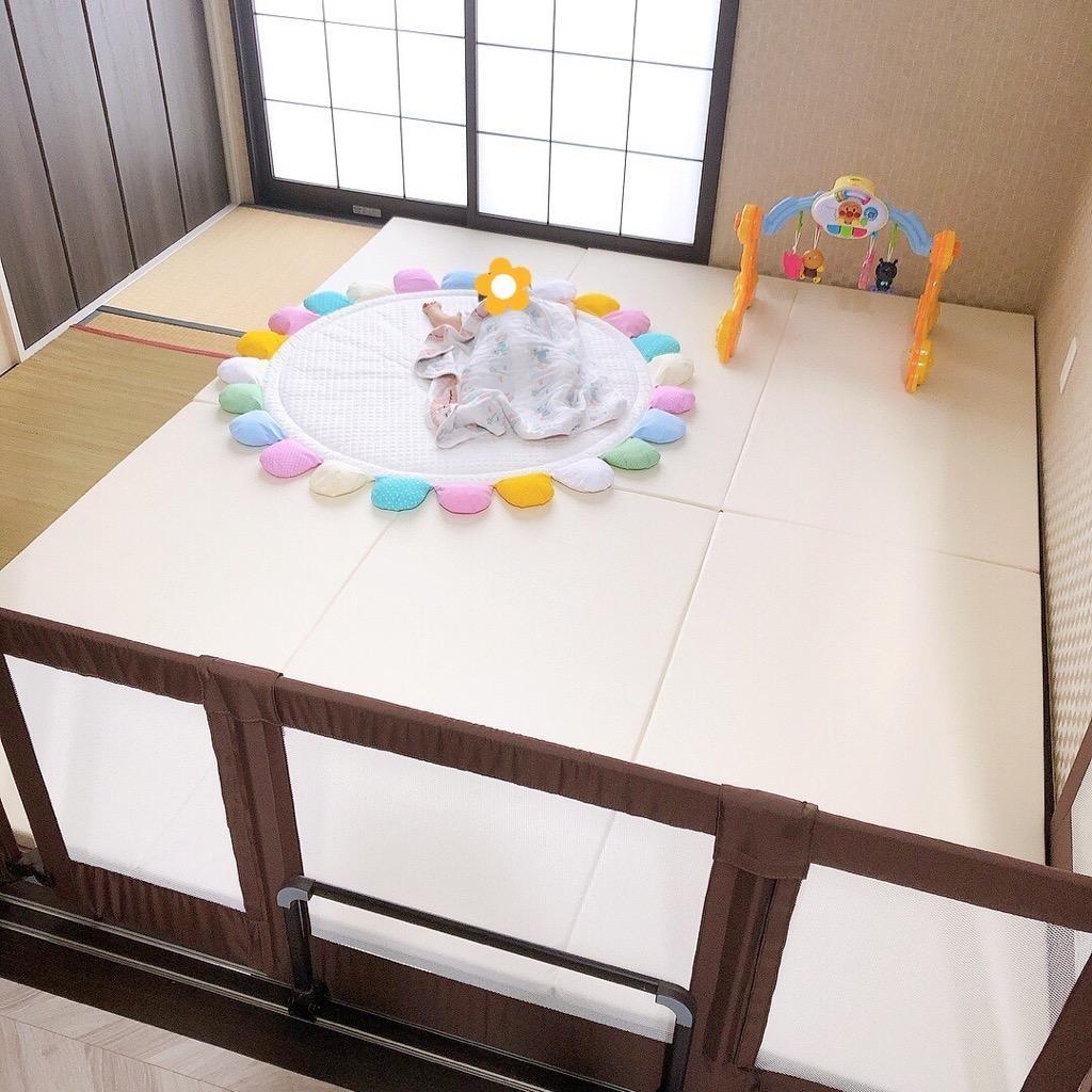 キッズパークに最適サイズ プレイマット 折りたたみ 大判