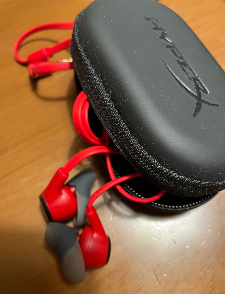 ゲーミングイヤホン) Kingston HyperX Cloud Earbuds II レッド