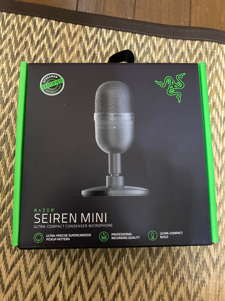 PC用 USB マイク Razer Seiren Mini - Black ブラック コンデンサー