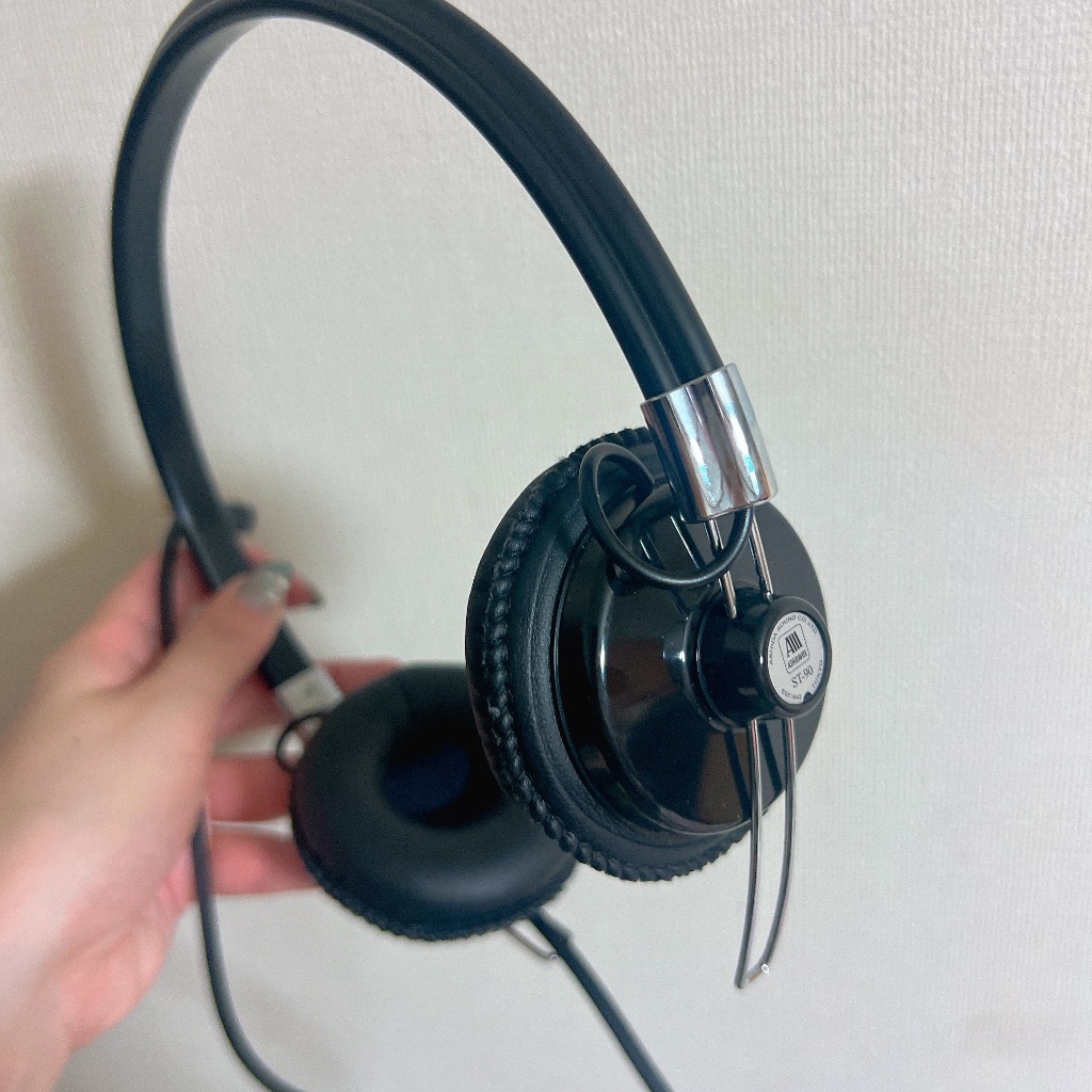 ST-90-07-H/K（灰色/黒色） 音楽用ヘッドホン 日本製 -ST-90-05