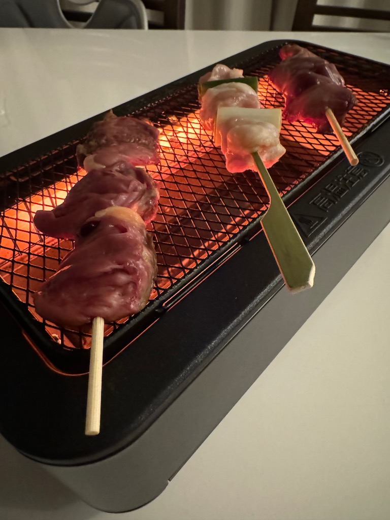 山善 焼肉プレート 焼き鳥焼き器 無煙 減煙 煙の出ない 電気七輪