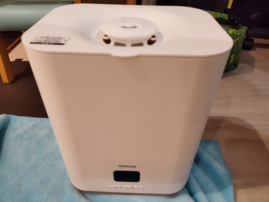 山善 加湿器 スチームファン式加湿器 上部給水 360度ノズル