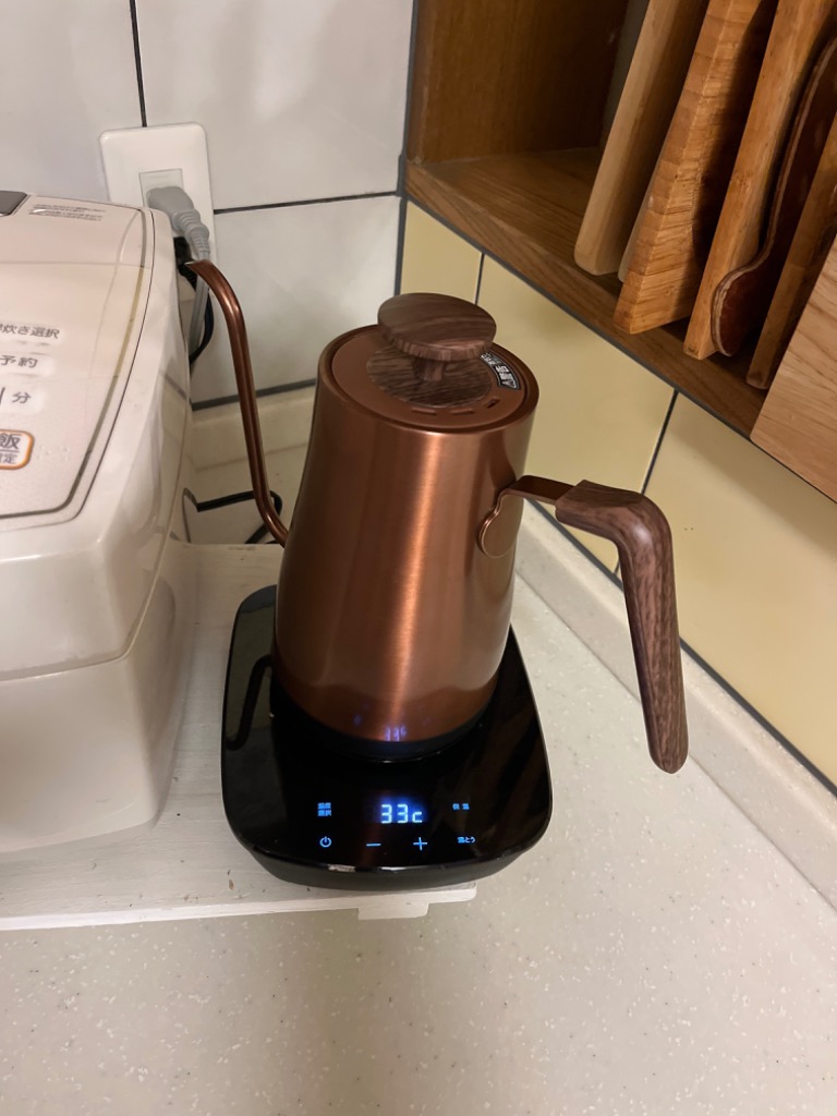 YAMAZEN Electric Kettle 800ml digital 50-100??C keep-warm AC100V 50/60 Hz  Copper