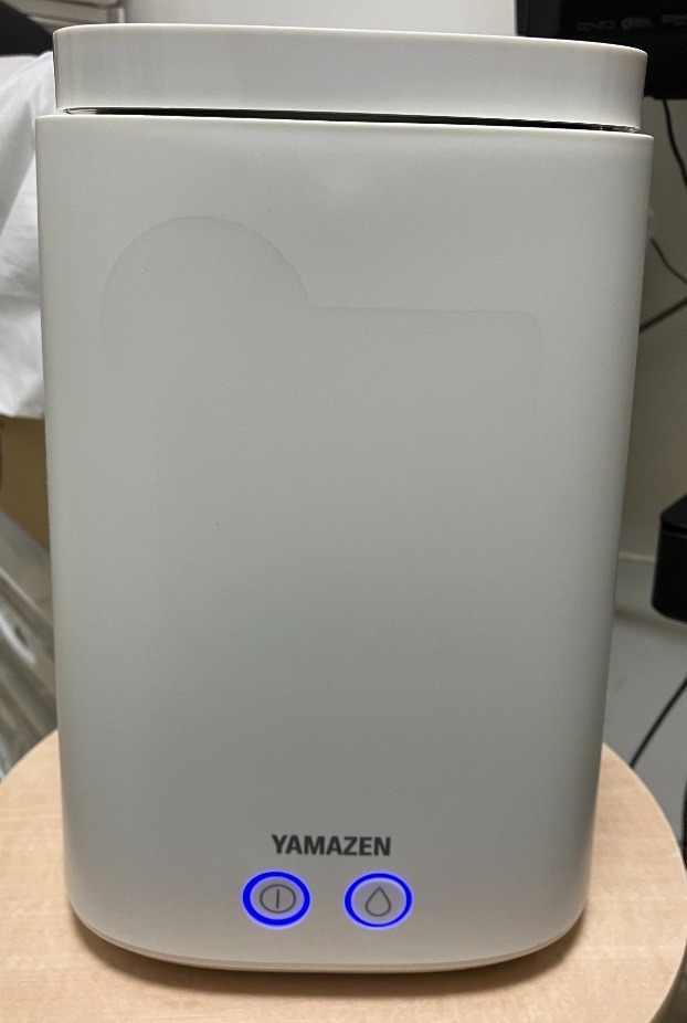 山善 加湿器 スチーム式 卓上 小型 スチーム式加湿器 上から給水