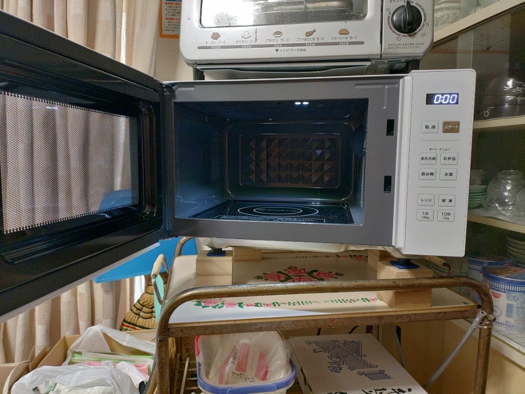 山善 電子レンジ 単機能 フラット 18L 温めのみ 小型 PRW-F180