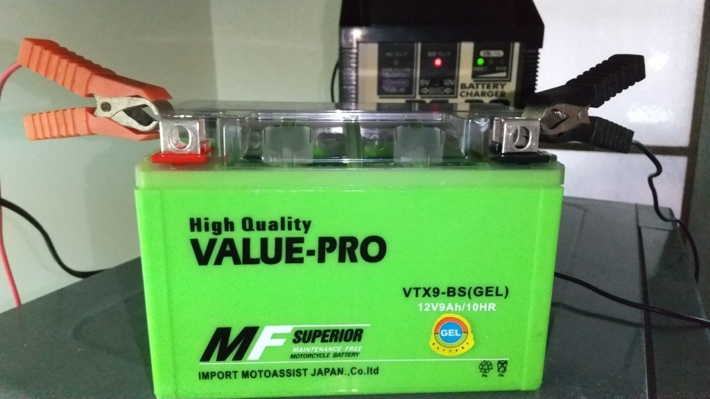 VTX9-BS 【GEL】 ジェル バッテリー 充電済◇NINJA250R ZZ-R250 Z750S
