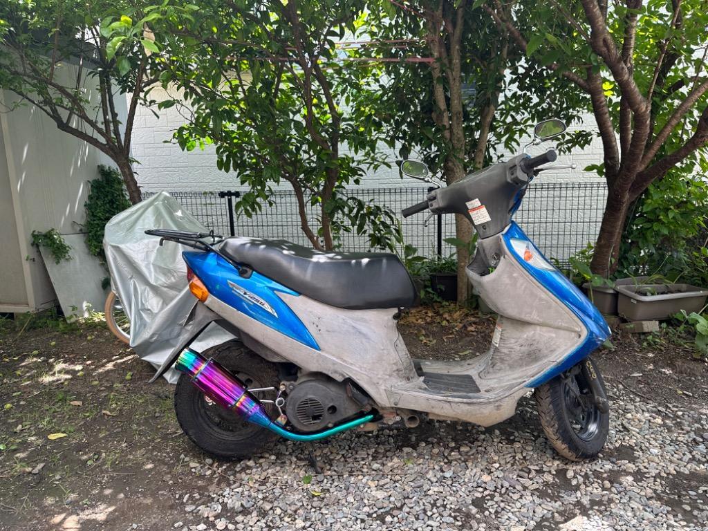 アドレスV125 CF4EA CF46A スーパーショートマフラー チタン