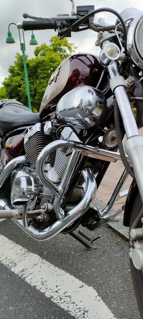 YAMAHAビラーゴ250 Virago XV250 エンジンガード メッキ ヤマハ YAMAHA ビラーゴ 250 Virago XV250 エンジンガード