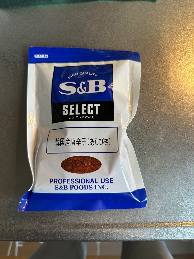 エスビー食品 セレクト 韓国産唐辛子 あらびき 袋 100g 業務用