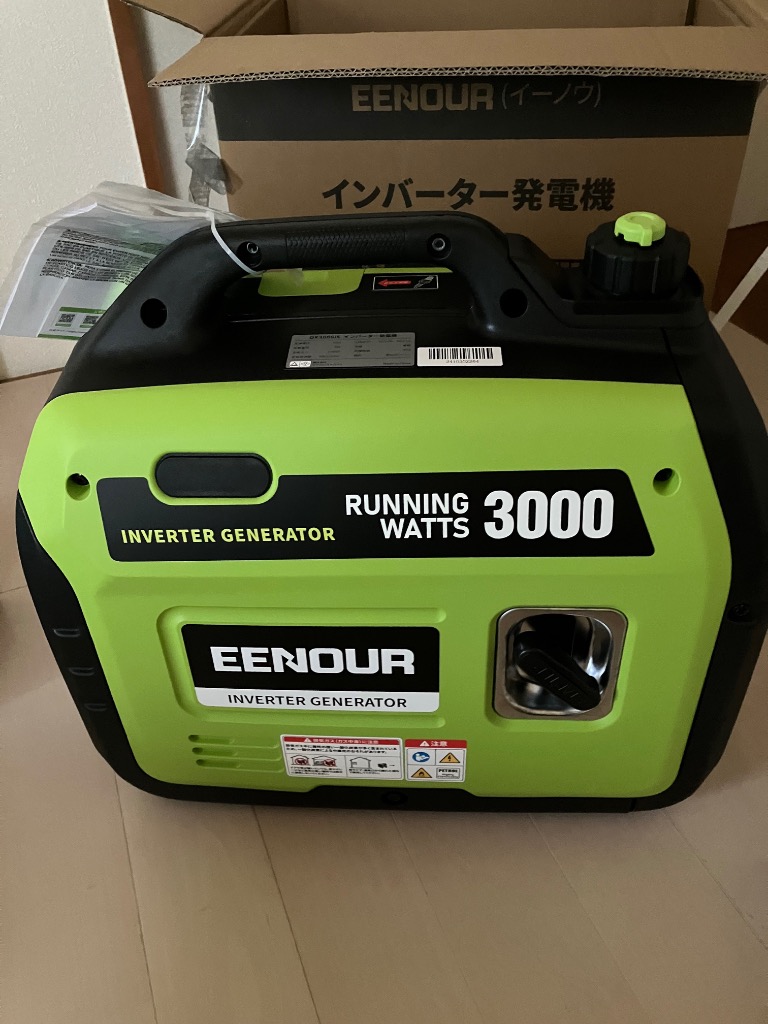 EENOUR インバーター 発電機 3.0kVA 小型 発電機 超軽量 エンジン発電