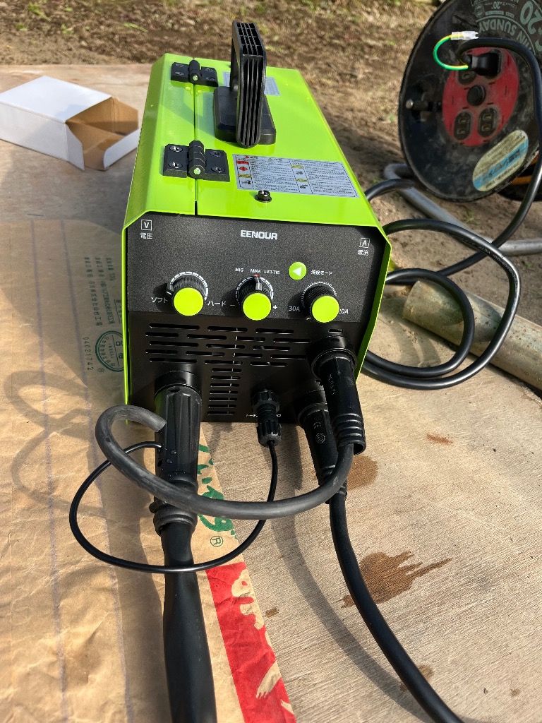 コスパNO.1 半自動溶接機 100V 120A EENOUR MIG120L IGBT制御 デジタル
