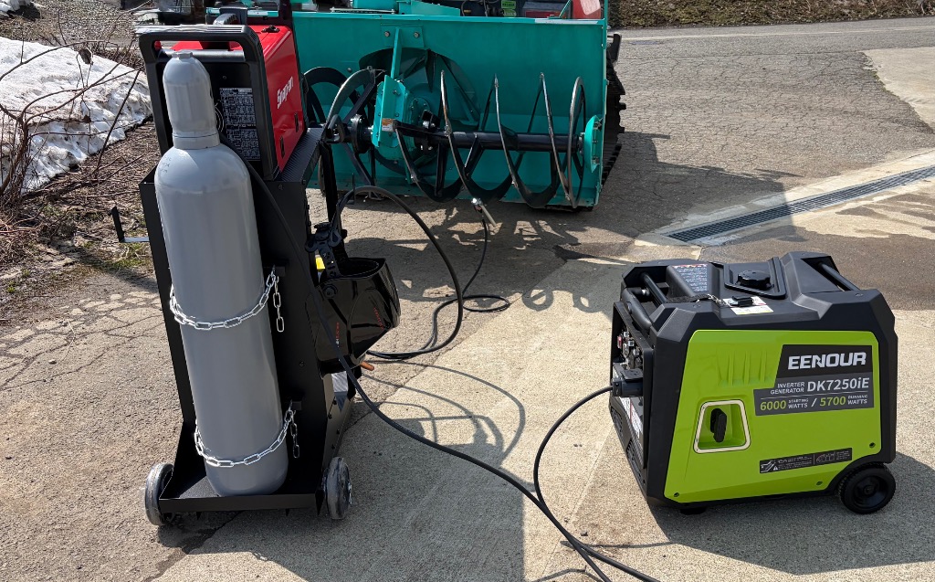 EENOUR インバーター発電機 200V発電機 定格5700W セル始動 100V/200V