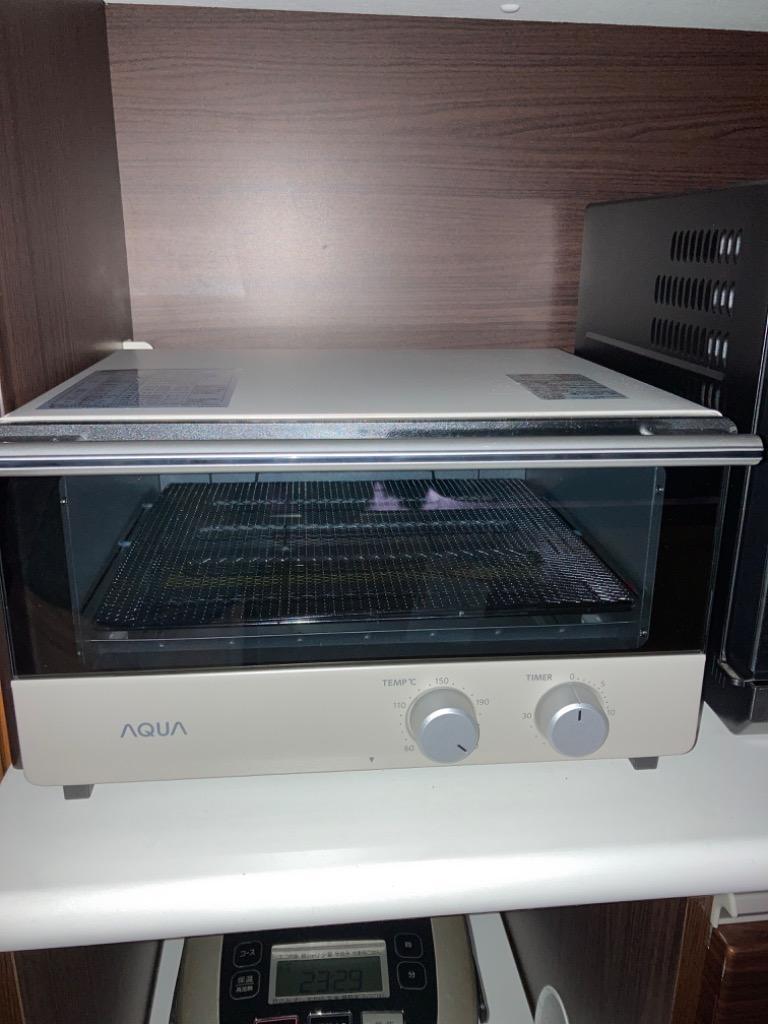 アクア AQUA オーブントースター 1200w グレージュ 食パン４枚 AQT 