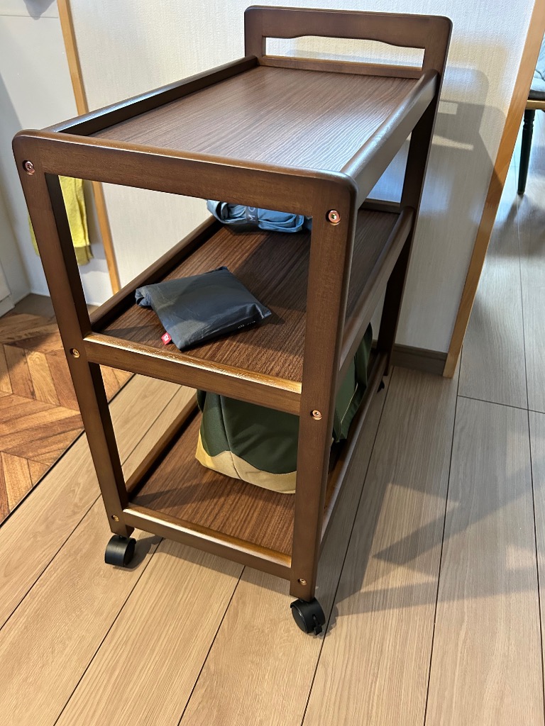 萩原 キッチンワゴン 隙間 収納 カート 3段 天然木 耐荷重 15kg 大容量 Amazon.co.jp: 萩原 キッチンワゴン 隙間 収納 カート 3段 天然