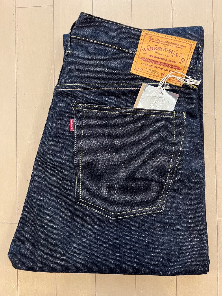 期間限定出品WAREHOUSE & CO. S1003XX W34 L32 限定 ウエアハウス30周年記念モデル S1003XX-LTD ネルポケット