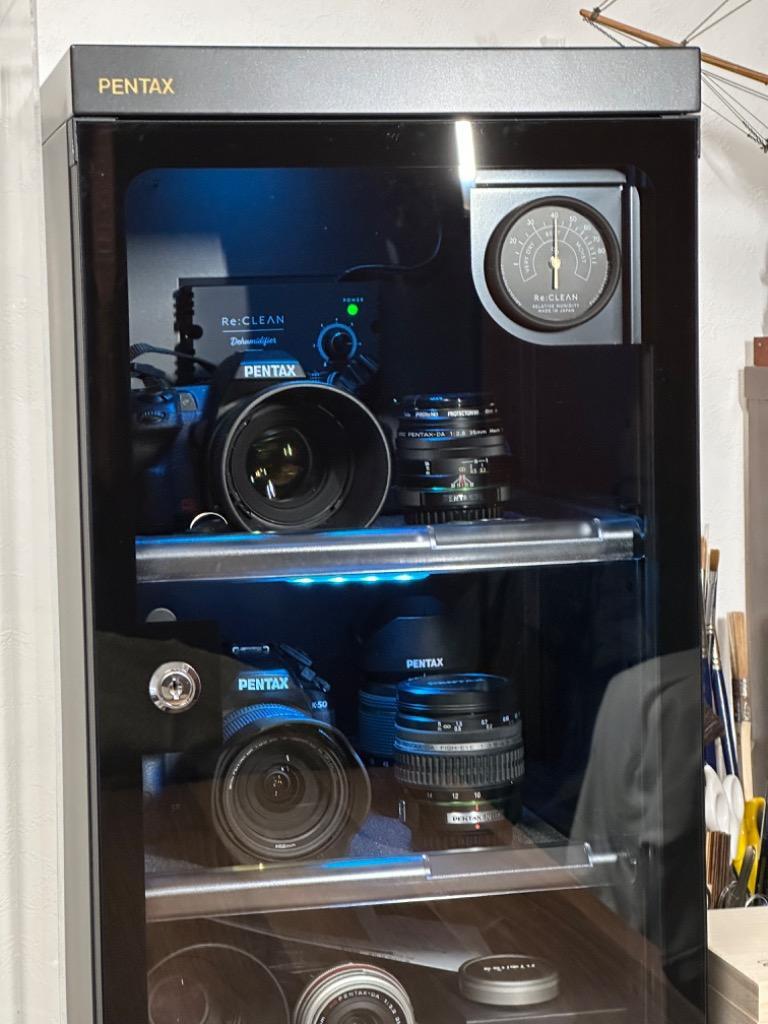 防湿庫 カメラ Re:CLEAN 50L 保管 カビ対策 日本製アナログ湿度計 5年