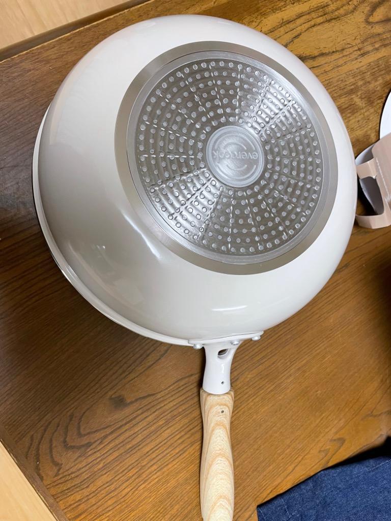 限定デザイン evercook エバークック フライパン 28cm 深型 ≪エクリティ限定モデル アイボリー≫ ガス・IH対応  :dss-efp28drfiv:エクリティ - 通販 - Yahoo!ショッピング