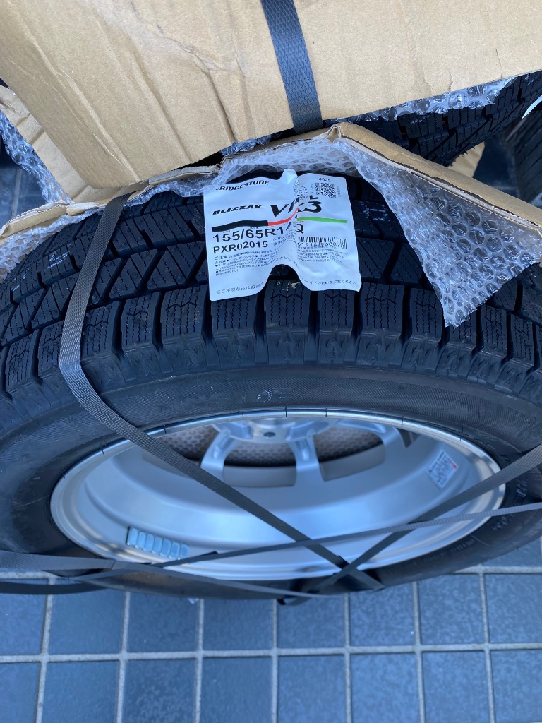 BRIDGESTONE（ブリヂストン） 155/65R14 スタッドレスホイールセット