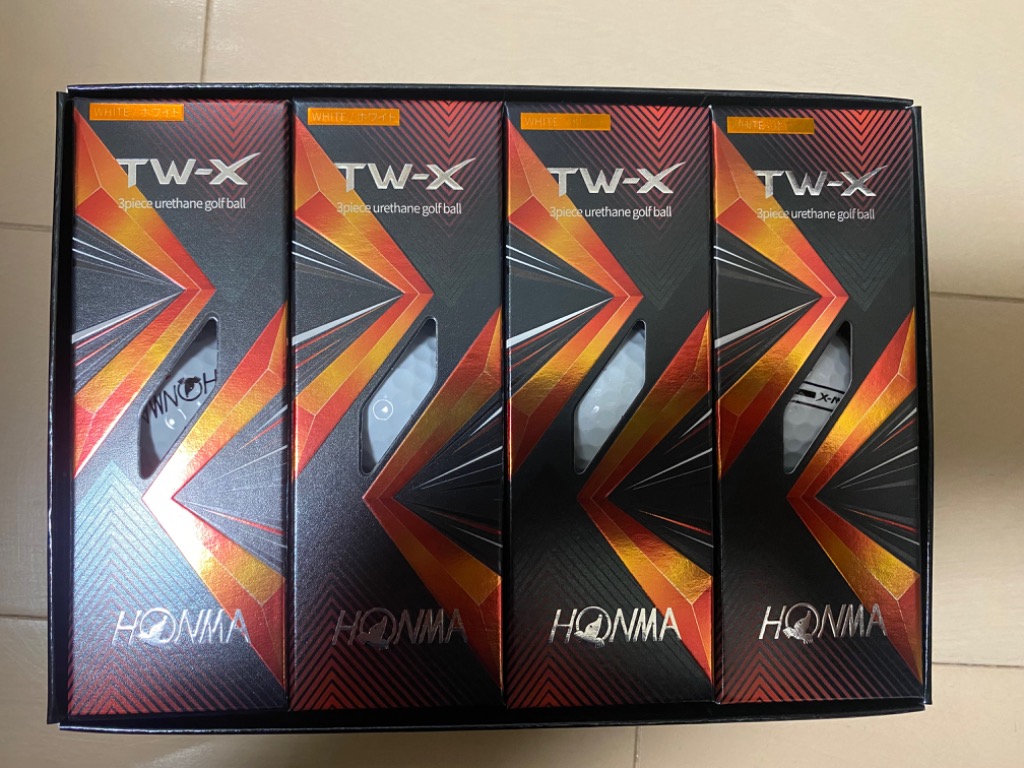 新品 ホンマ TW-X 2021年モデル ホワイト 3ダース ゴルフボール HONMA