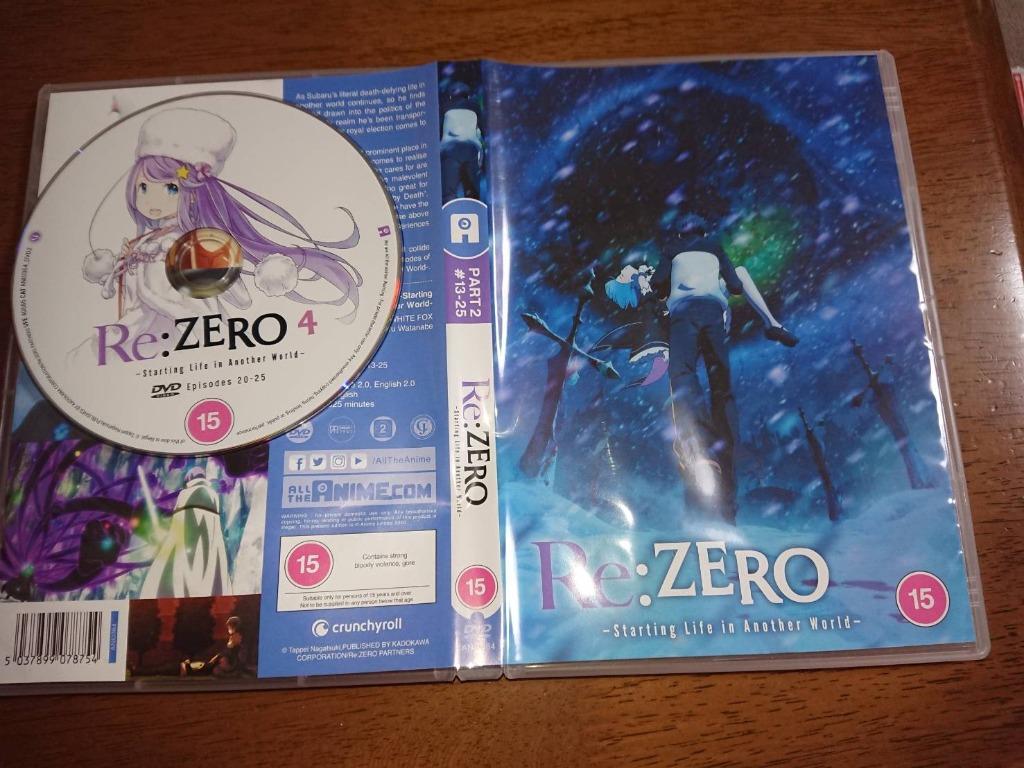 Re:ゼロから始める異世界生活 コンプリート DVD 1期 (13-25話 325分) リゼロ DVD アニメ 輸入版