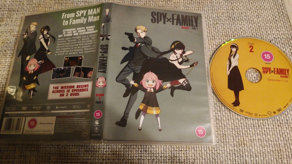 SPY×FAMILY スパイファミリー 第1期 1-12話 パート1 DVD SPY x FAMILY 