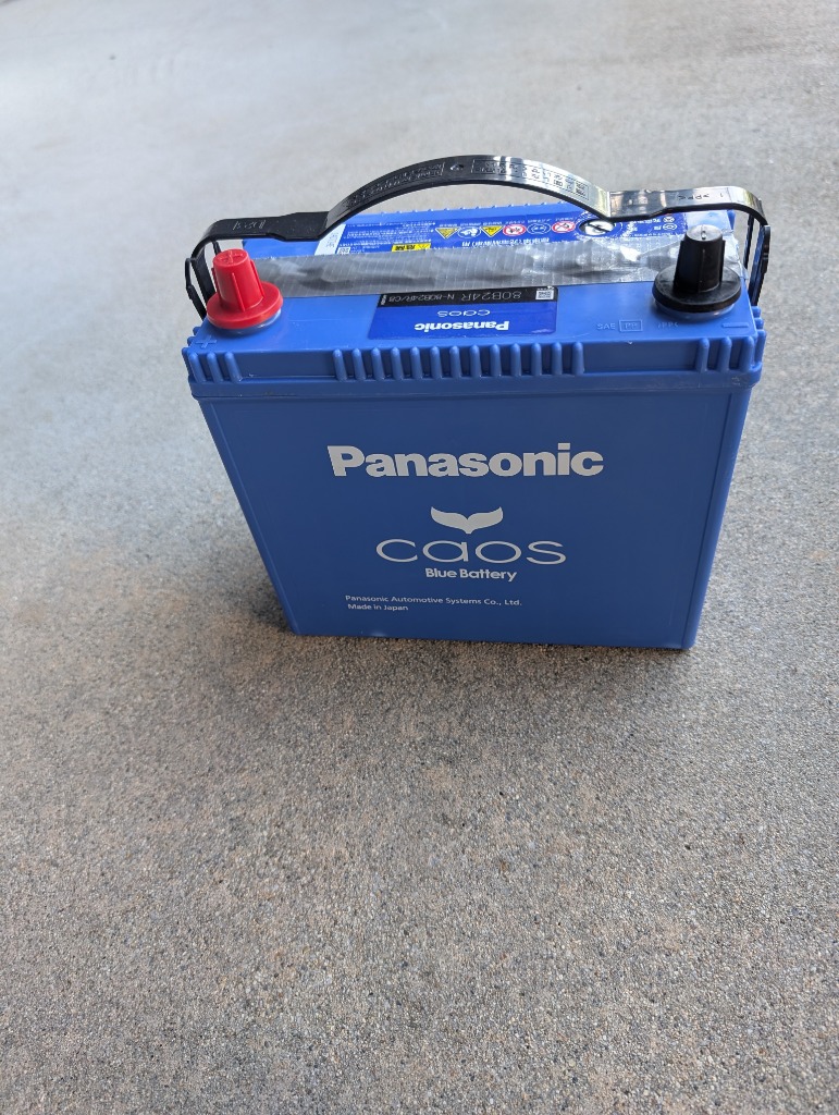 パナソニック　caosカオス　80B24L Panasonic PANASONIC パナソニック ブルー バッテリー カオス