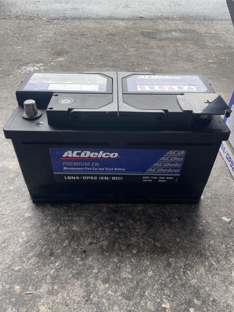 LBN4 ACデルコ ACDelco 欧州車用バッテリー （互換 27-80,SLX-8C,PSIN-8C）