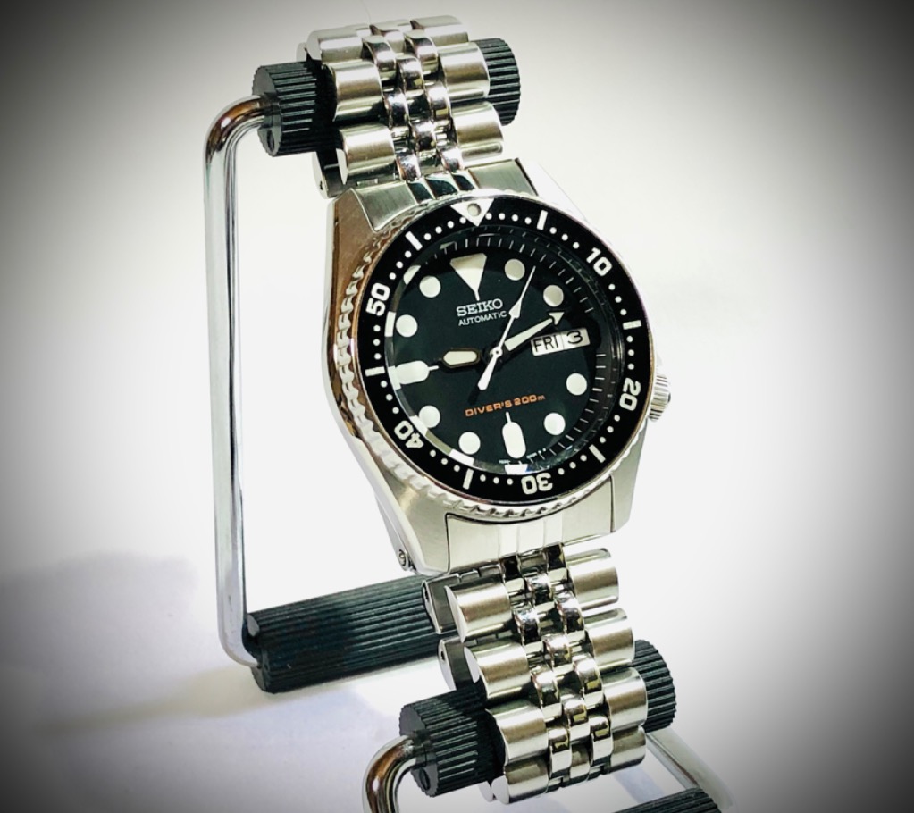 Seiko 純正 腕時計 ベルト 7S26-0030 SKX013 用 20mm ステンレスベルト 