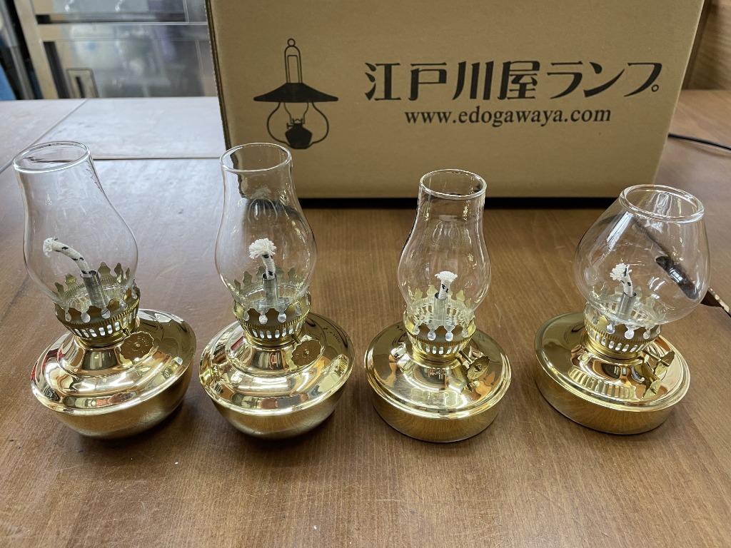 棒芯真鍮ランプ クリアミニホヤ 40320 灯油ランプ : 江戸川屋