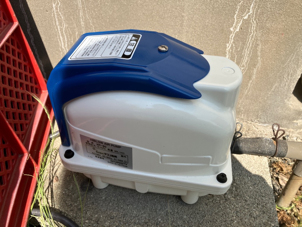 使用浅　動作品　 エアーポンプ テクノ高槻 XP-80 風量80L/min テクノ高槻 XP-80 エアーポンプ 省エネ 浄化槽ブロワー 浄化槽