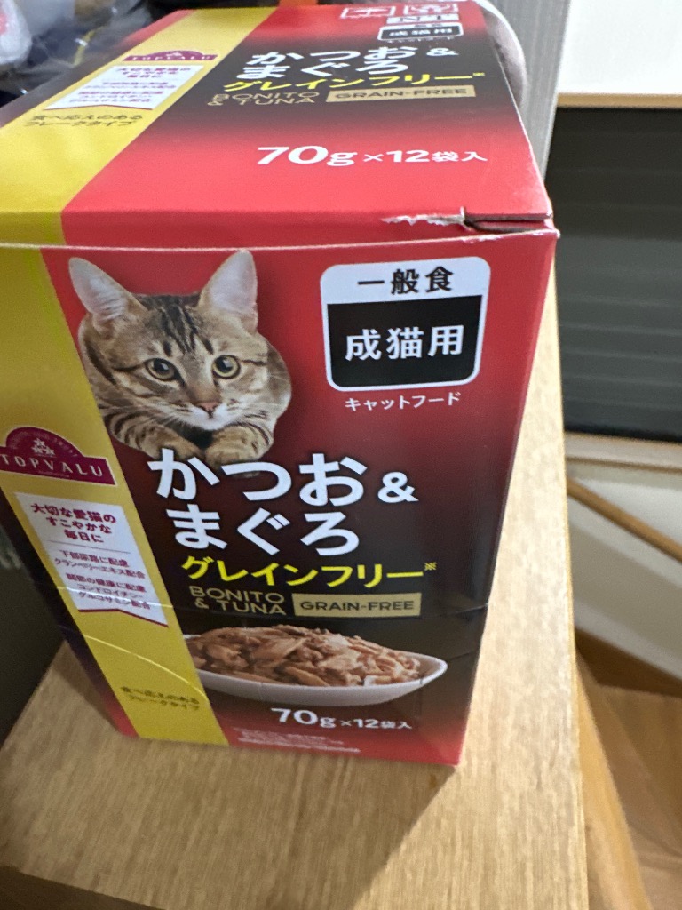 【happytoko】トップバリュー キャットフード かつお ささみセット トップバリュ キャットフード パウチ かつお＆まぐろ | イオン