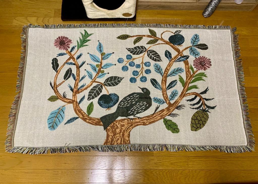 松尾ミユキ ラグマット 90x150cm（birdtree）【カーペット アクセント