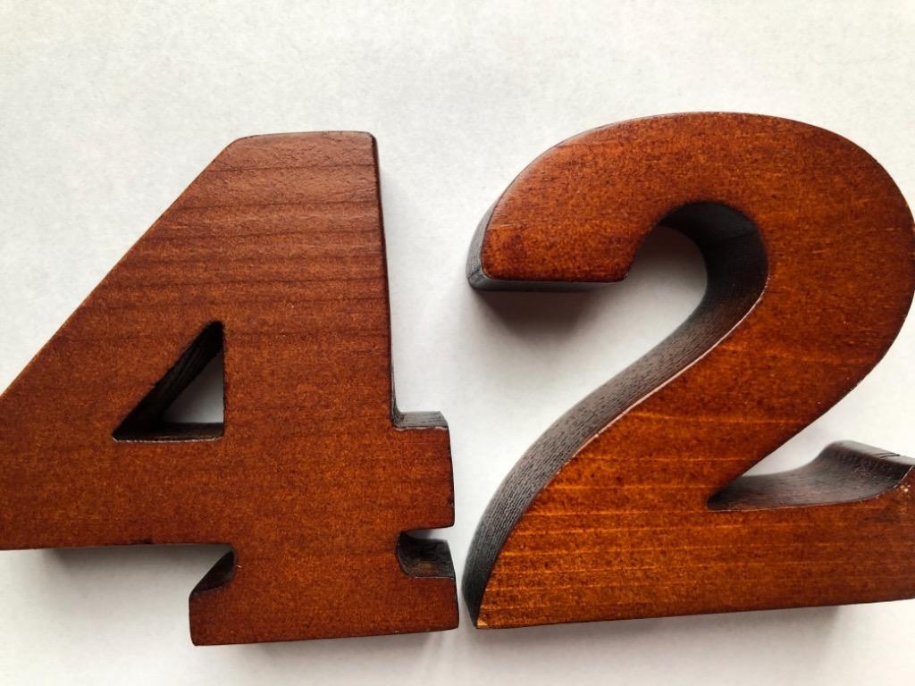 アルファベット イニシャル オブジェ 木製 木彫り 0 1 2 3 4 5 6 7 8 9 