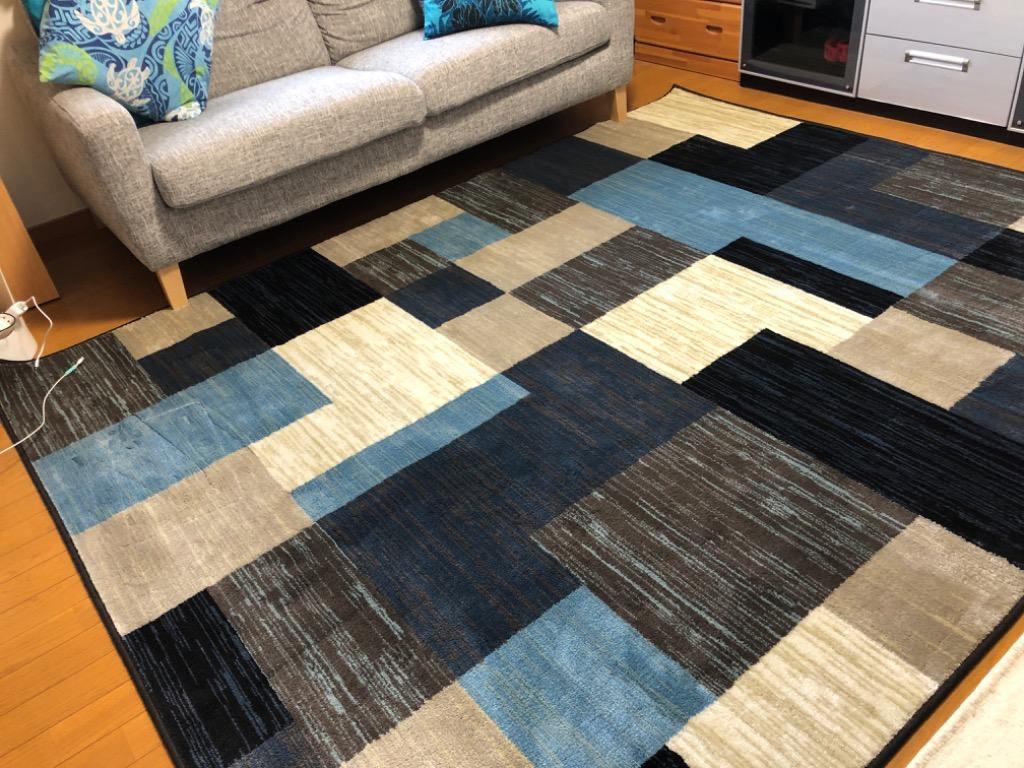 ラグ ラグマット 約200×250cm モザイク柄 パッチワーク柄 ホット ラグ ラグマット 約200×250cm モザイク柄 パッチワーク柄 ホット