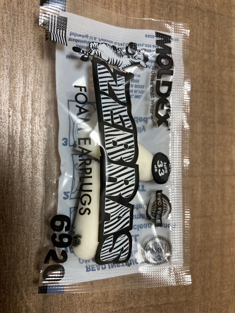 Moldex モルデックス 耳栓 ゼブラ 10ペア MOLDEX ZEBRAS moldex