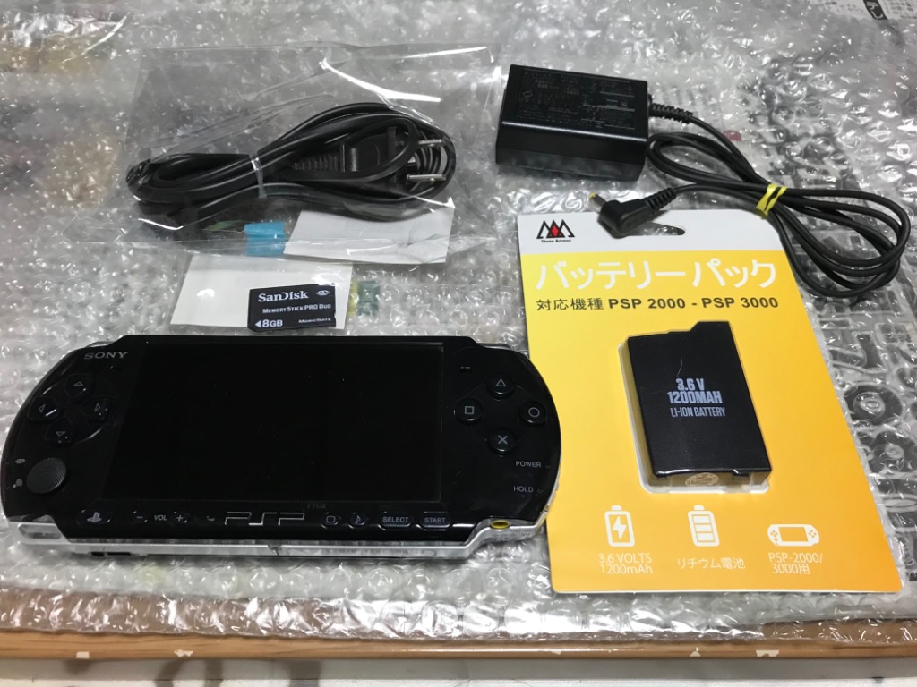 PSP-3000 本体 メモリースティックDuo付(容量ランダム) 選べるカラー 