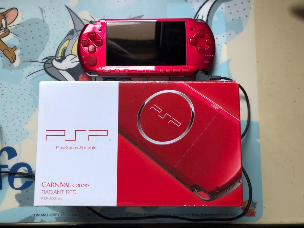 PSP 3000 本体 中古 付属品完備 ラディアント・レッド PSP-3000RR プレイステーションポータブル 完品 外箱付