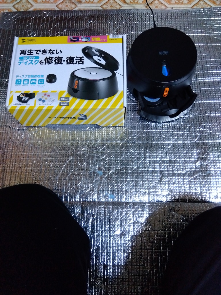 SANWA SUPPLY 訳あり新品 ディスク自動修復機 研磨タイプ CD