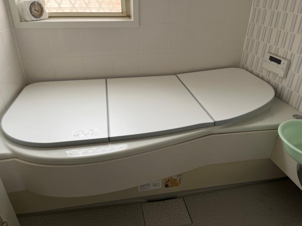 風呂ふた 保温組ふた 浴槽サイズ 78×160cm用(実寸サイズ75×156cm) YFK-1687CR-D 右タイプ　/風呂フタ 浴槽フタ/  LIXIL INAX