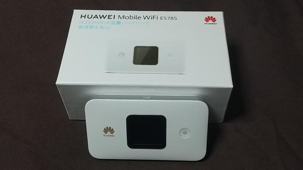 HUAWEI E5785 SIMフリー モバイルwi-fiルーター ホワイト E5785-320