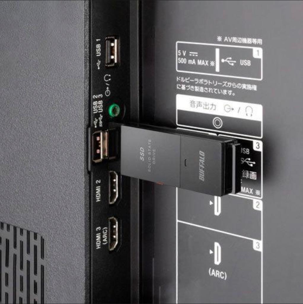 ポータブルSSD バッファロー SSD-PUT1.0U3BC/D [外付けSSD ポータブル 