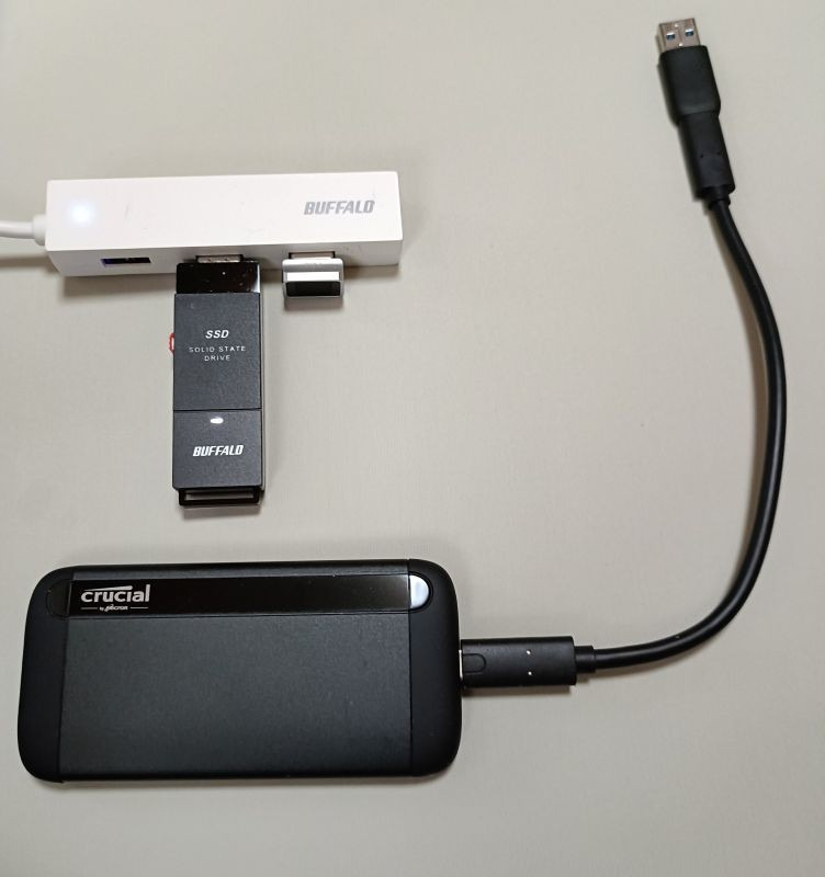BUFFALO ポータブルSSD バッファロー SSD-PUT500U3BC/D [外付け