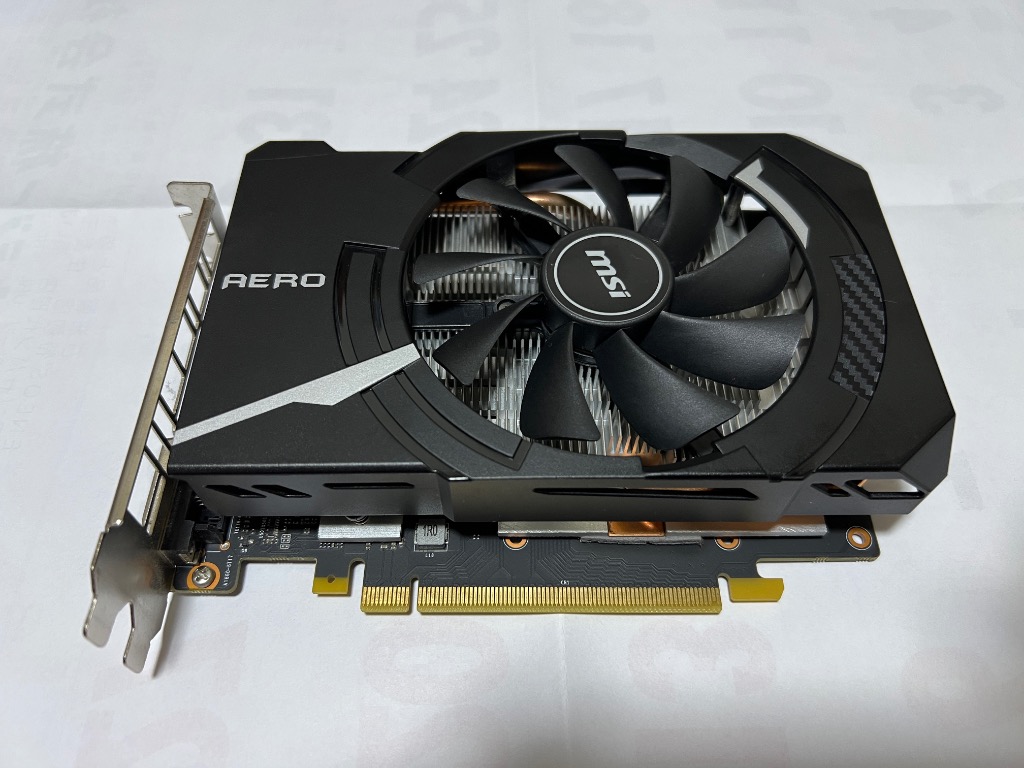 MSI GTX 1660 Ti AERO ITX 6G OC グラフィックボード、ビデオ